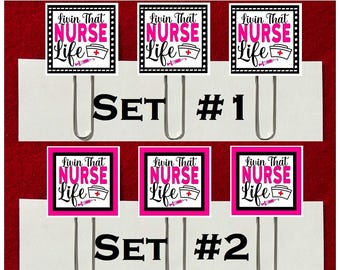 Nurse Paper Clips RN Nurse Frig Magnets (6) Visiting Nurse Medical Paper Clip Or Medical Frig Magnets Sweet Nurse Gifts LPN Nurse Gift