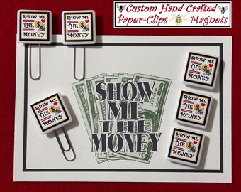 Show Me The Money Magnets Show Me The Money Paper Clips Receive (6-12) Choice Style Show Me The Money Game Journal Memo Notes Bookmarker