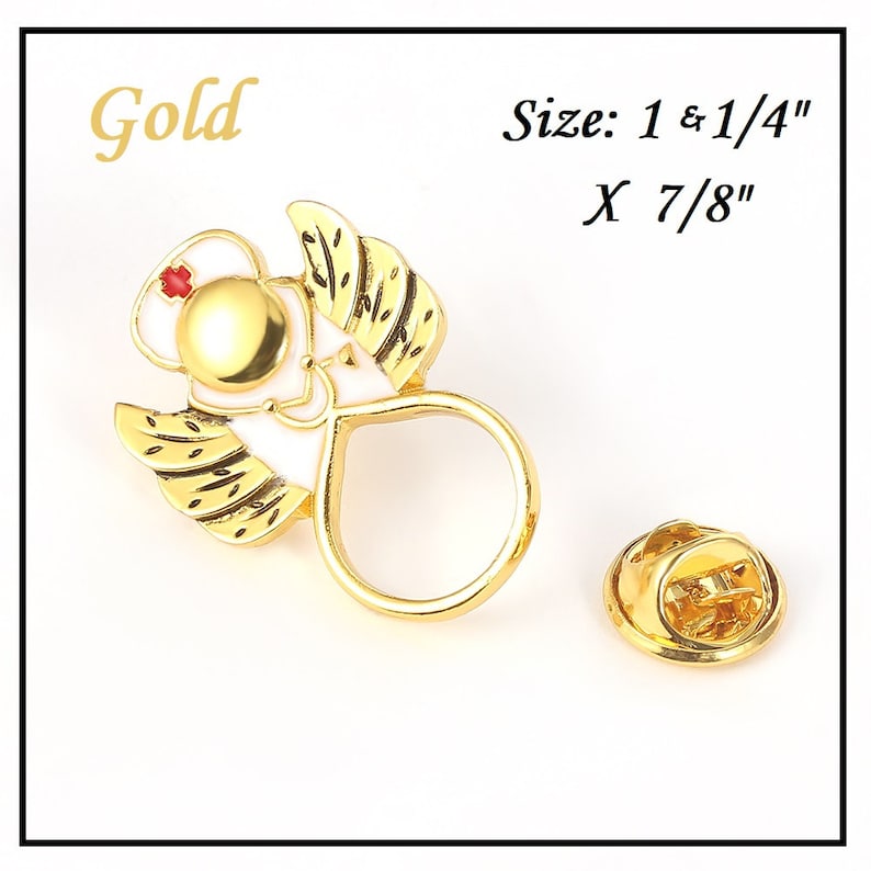 Nurse Eyeglass Holder Pin Tie Tack Style on Back Medical Etsy