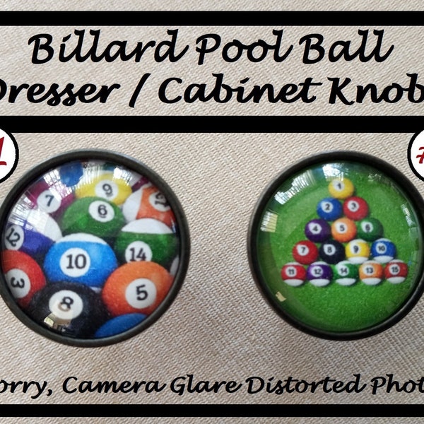 Pool Ball Knobs Etsy