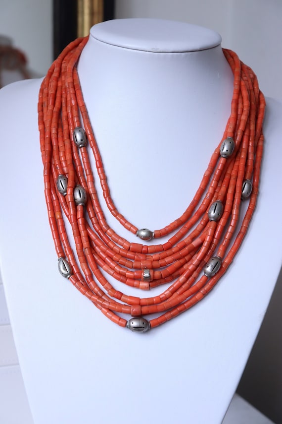 Salmon Pink Branch Coral Necklace – Estate Beads & Jewelry