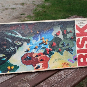 Vintage 1975 Risk Board Game by Parker Brothers, Good Condition, Family Game Night, Collectible, Retro Board Game, Ages 10 thru Adult