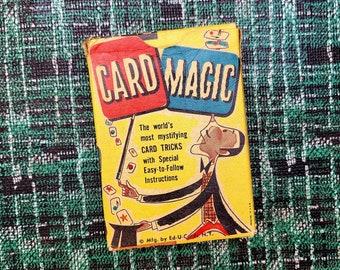Magia kart vintage, sztuczki karciane, komplet