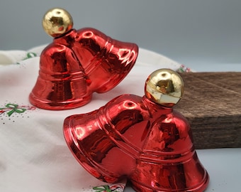 Butelka wody kolońskiej Avon Red Christmas Bells w stylu vintage
