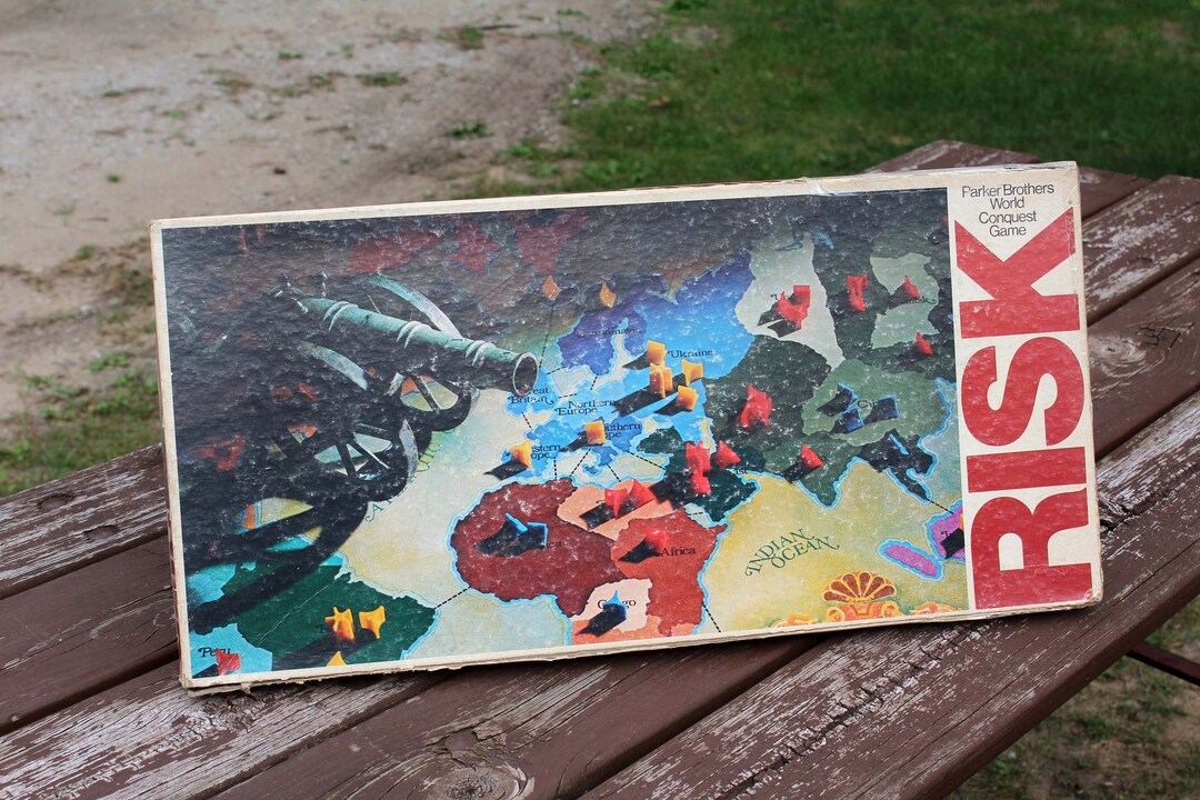 Vintage 1975 Risk Board Game by Parker Brothers, Good Condition, Family