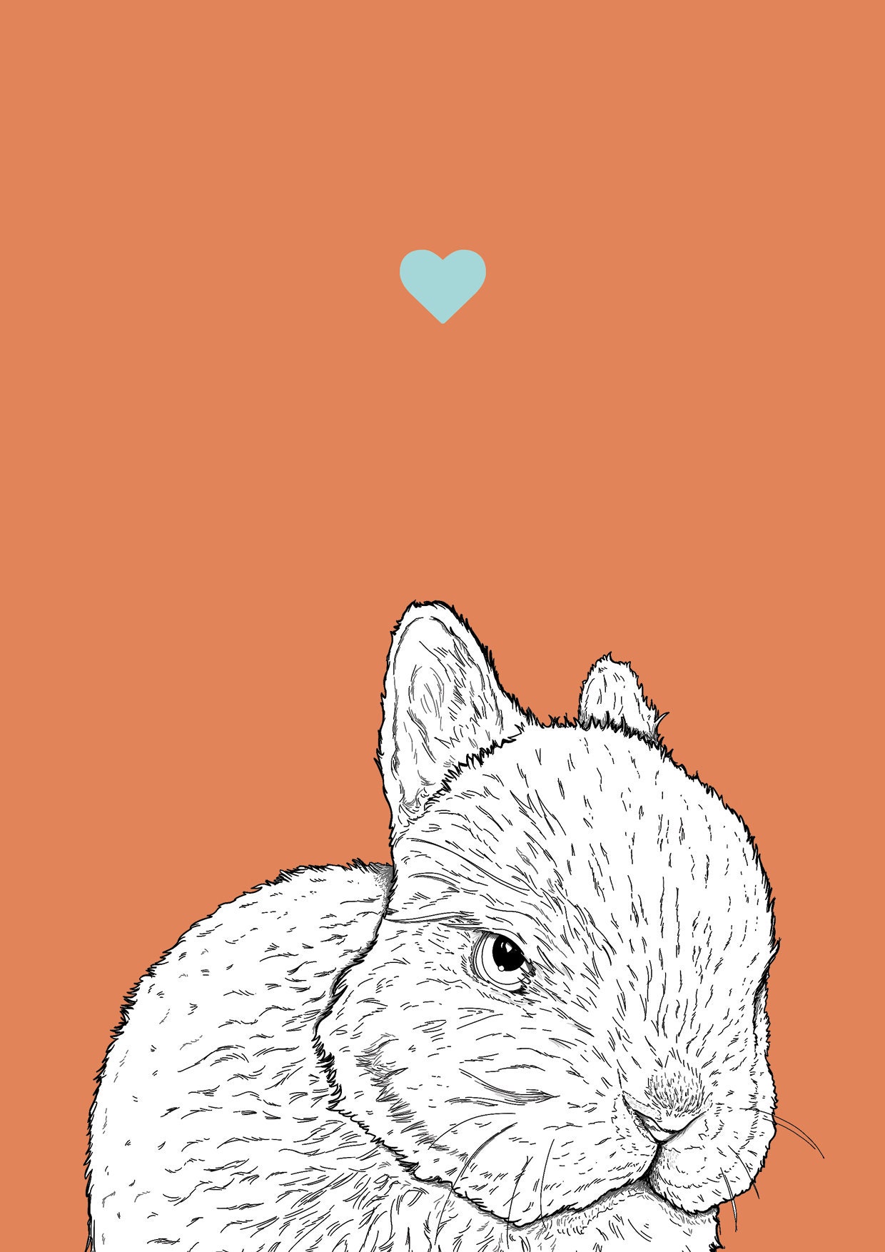 Dwarf Bunny A4 Pet Print bunny rabbit dwarf cute | Etsy