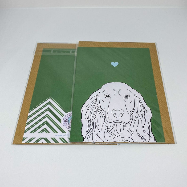 Biglietto D'auguri Con Foto Di Cucciolo Di Cocker Spaniel, Interno Bianco, Formato 144x148 Mm - 3
