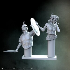 Medusa, the Cursed Priestess of Athena 1:10 Scale Resin Bust Kit SFW