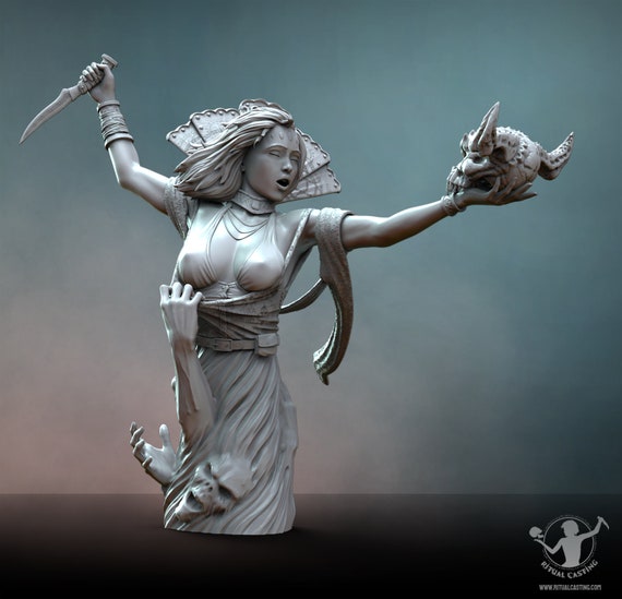 Alara Vess, The Ritual 1:10 scale Resin Bust Kit (SFW/NSFW versions) – unassembled