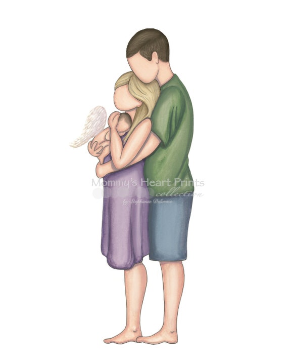 Bebe Angel Mama Rubia Regalo De Aborto Espontaneo Regalo Etsy