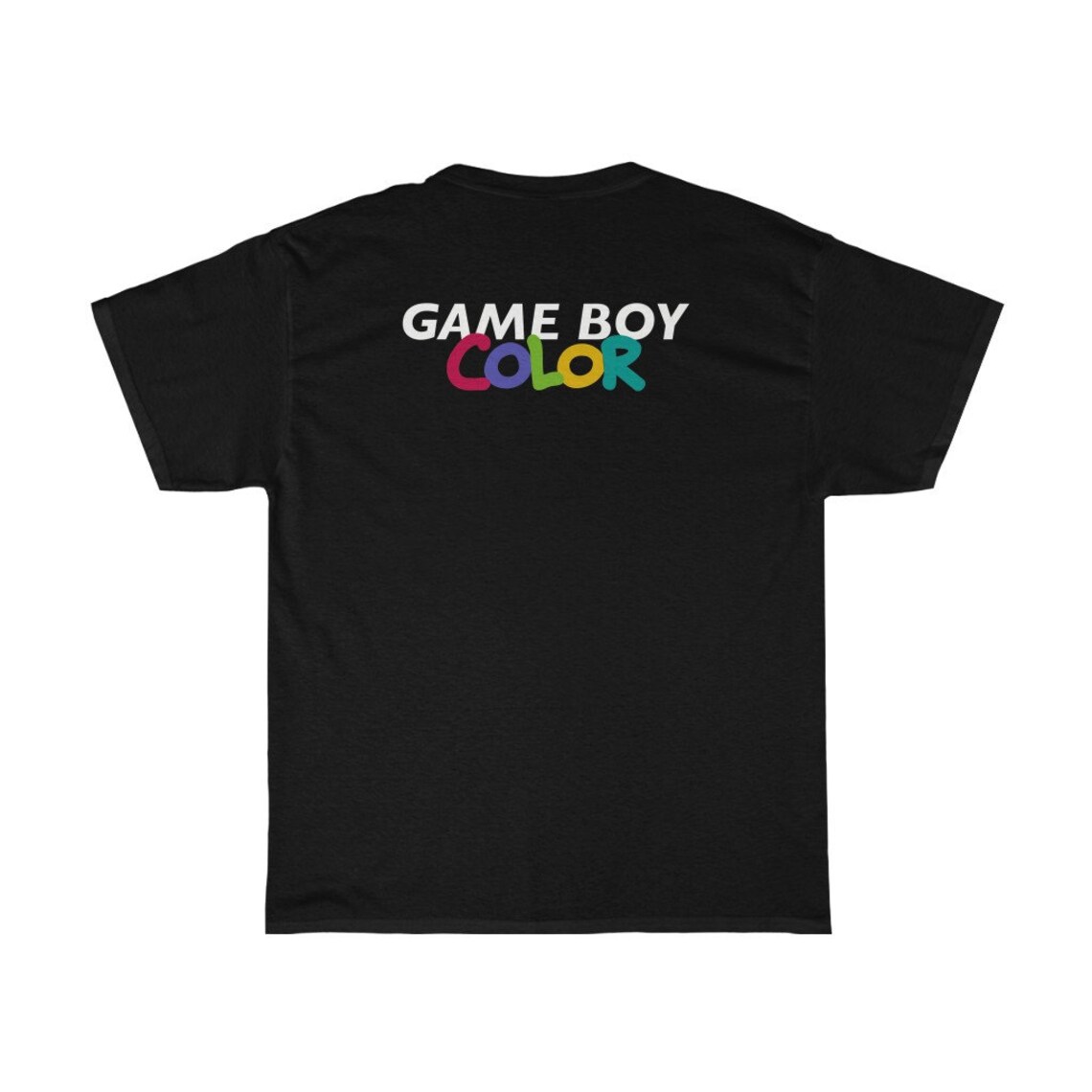Game Boy Color Tshirt Front and Back Design Gamer Tees Etsy