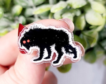 Snarly Yow Pin, Cryptid Pin, Cryptid Hunter, Cryptid Buttons, Cryptid Pin Set, Acrylic Pin, Cryptid Core, Weird Pins, Cryptid Gift