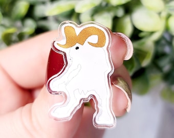 Sheepsquatch Pin, Acrylic Pin, Cryptid Hunter, Cryptid Buttons, Cryptid Pin Set, Cryptid Core, Weird Pins, Cryptid Gift, Cryptid Pin