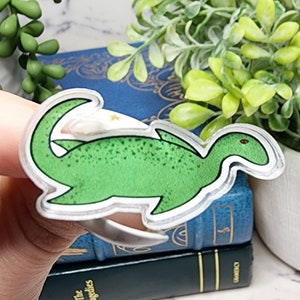 Nessie Pin, Loch Ness Monster Pin, Nessie Art, Loch Ness Art, Cryptid Art, Cryptid Pin, Cryptid Gift, Cryptid Hunter, Cryptid Lover Gift