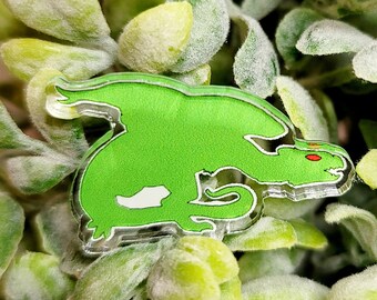 Snallygaster Pin, Cryptid Lore, Cryptid Pin, Cryptid Buttons,  Cryptid Witch, Acrylic Pin, Cryptid Core, Cryptid Gift, Cryptid Hunter