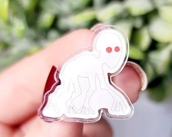 Dover Demon Pin, Acrylic Pin, Cryptid Core, Weird Pins, Cryptid Gift, Cryptid Pin, Cryptid Hunter, Cryptid Buttons, Cryptid Pin Set