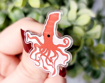 Kraken Pin, Cadeaux Kraken, Cryptid Pin, Cryptid Hunter, Cryptid Buttons, Cryptid Pin Set, Acrylique Pin, Cryptid Core, Weird Pins, Cryptid Gift