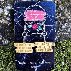 Yeet Dangle Earrings, Yeet Jewelry, Yeet or Be Yeeted, Yeet the Rich, Yeet Yeet, Meme Earrings, Meme Art, Meme Accessories, Meme Jewelry