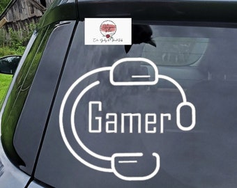 Gaming Decal, Gaming Headset, Gaming Gifts, Gamer Sticker, Gamer Decal, Gamer Gifts, Game Controller, Geeky Gifts, Geeky Stickers, Geek Girl