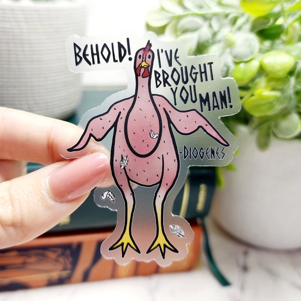 Philosophy Stickers, Philosophy Gifts, Philosophy Quotes, Philosopher Quotes, Diogenes Sticker, History Nerd Gift, History Sticker