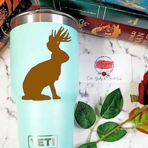 Jackalope Sticker, Jackalope Decal, Cryptid Core, Cryptid Sticker, Cryptid Gift, Cryptidcore, Cryptid Decal, Cryptid Lore, Cryptid Love