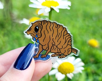 Squonk Pin, Cryptid Pin, Cryptid Pin Set, Acrylic Pin, Cryptid Core, Weird Pins, Cryptid Gift, Cryptid Hunter, Cryptid Buttons