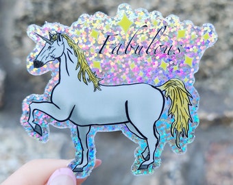 Glitter Unicorn Sticker, Unicorn Gifts for Her, Unicorn Gifts for Women, Unicorn Magic, Mythical Creatures, Unicorn Lover