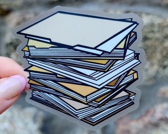 Paperwork Folders Archive Sticker, Archival Storage, Archivist Sticker, Museum Sticker, Paperwork Sticker, Office Sticker