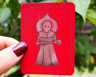 Hierro en cuero Flatwoods Monster Patch, Parche críptido, Parche grabado, Regalo Braxie para bichos raros, Arte Braxie, Arte críptido, Núcleo críptido