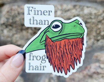 Finer Than Frog Hair Appalachian Saying, Appalachian Folk Art, Appalachian Sticker, Country Folk Art, Folklore Sticker