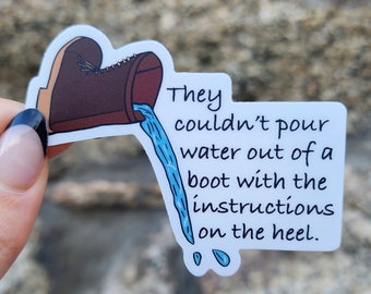 Boot Heel Folk Saying, Appalachian Saying, Appalachian Folk Art, Appalachian Sticker, Country Folk Art, Folklore Sticker