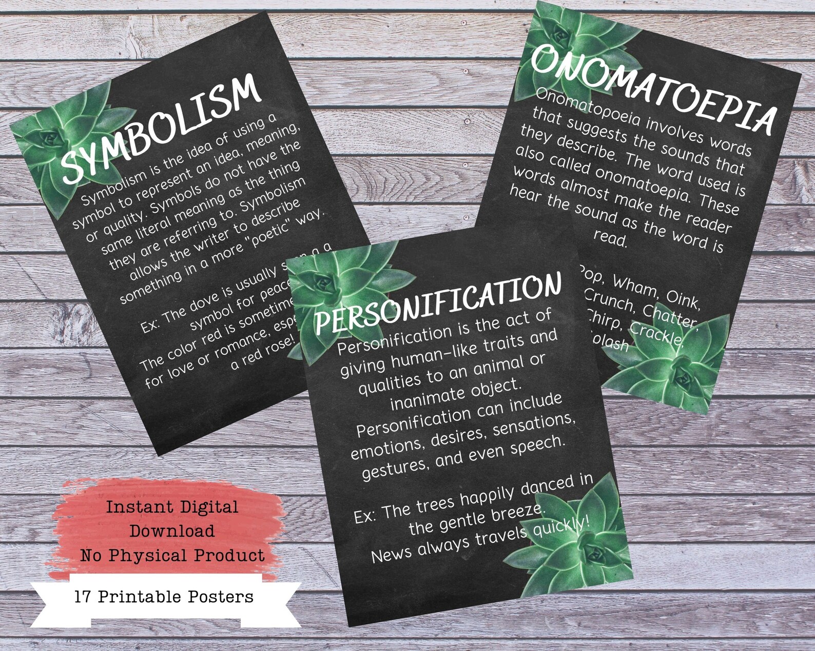 Printable Poster Set Literary Posters Literary Devices | Etsy Canada