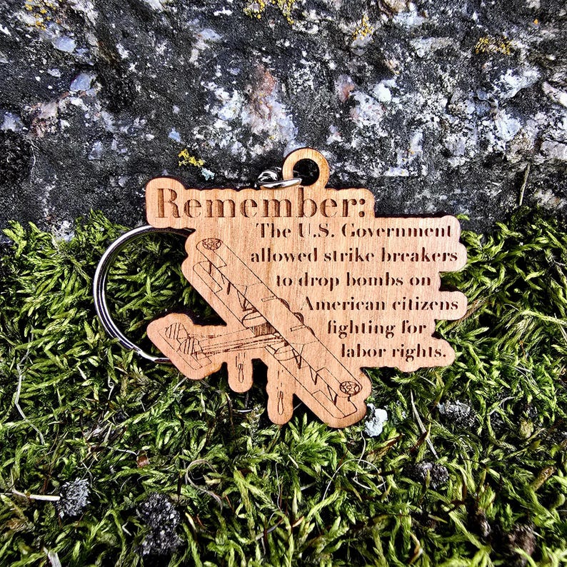Government Keychains WV Mine Wars Keychain, Blair Mountain, History Keychain, Redneck ...