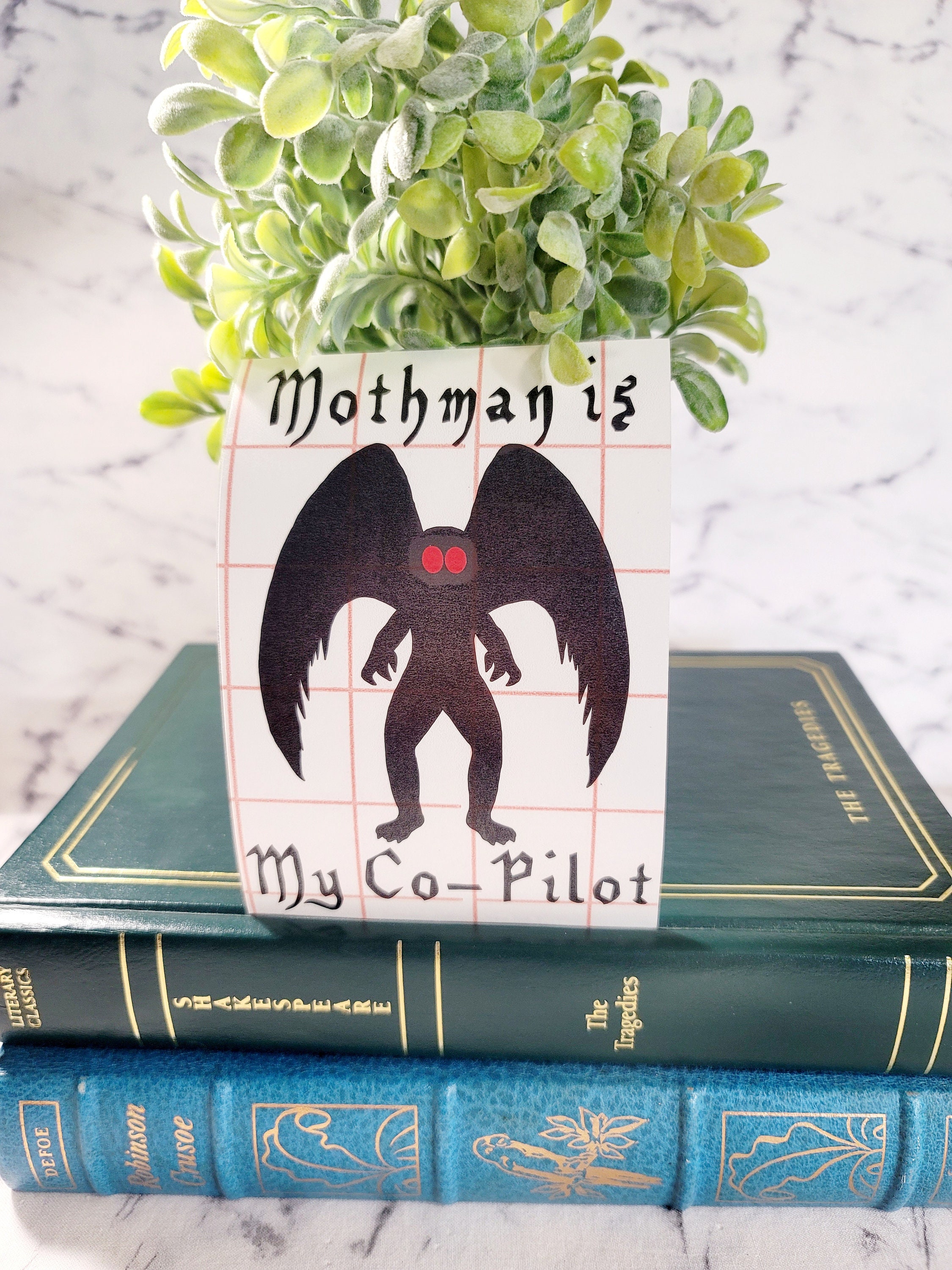 Mothman Art Mothman Decal Mothman Sticker WV Cryptid | Etsy