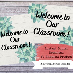 Welcome to Our Class, Classroom Printables, Classroom Download, Class Poster, Classroom Signs, Classroom Posters, Classroom Decor,