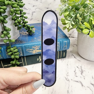 Snowboard Sticker, Mountains Sticker, Snowboard Art, Appalachian Sticker, Nature Sticker, Winter Sticker, Snowboarder Gift, Snowboard Decor