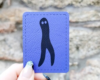 Iron On Leatherette Fresno Nightcrawler Patch, Cryptid Patch, Engraved Patch, Gift for Weirdos, Fresno CA Art, Cryptid Art, Cryptid Core