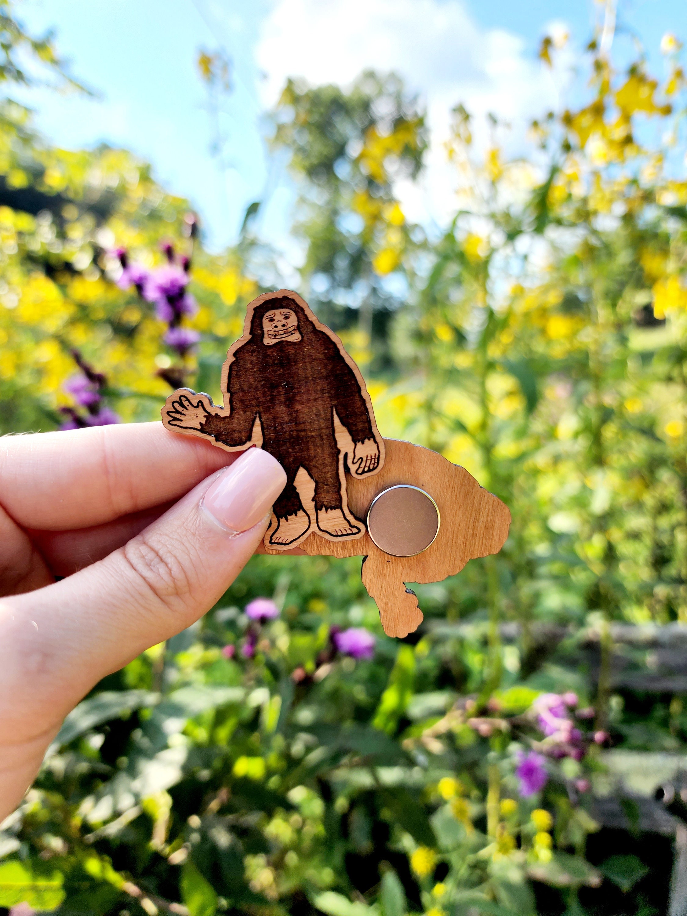 Bigfoot Magnet, Bigfoot Gift, Cryptid Gift, Cryptid Decor, Cryptid ...