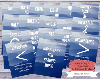 Music Poster Pack, Music Classroom, Music Room Decor, Music Room Art, Music Room Poster, Music Teacher, Band Teacher