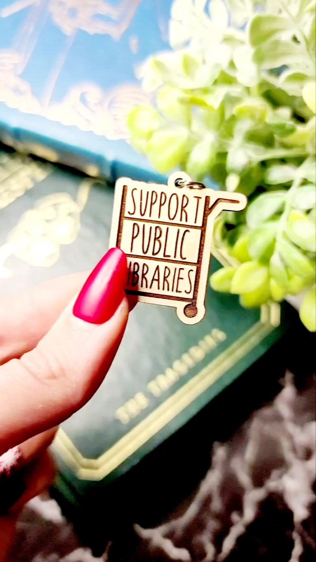 Keychain Library Support Libraries, Librarian Keychain, Librarian Gift, English Teacher ...