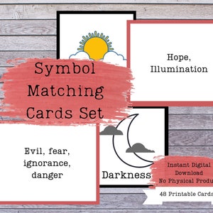 Symbols Matching Game, English Game, Book Games, Literary Devices ...