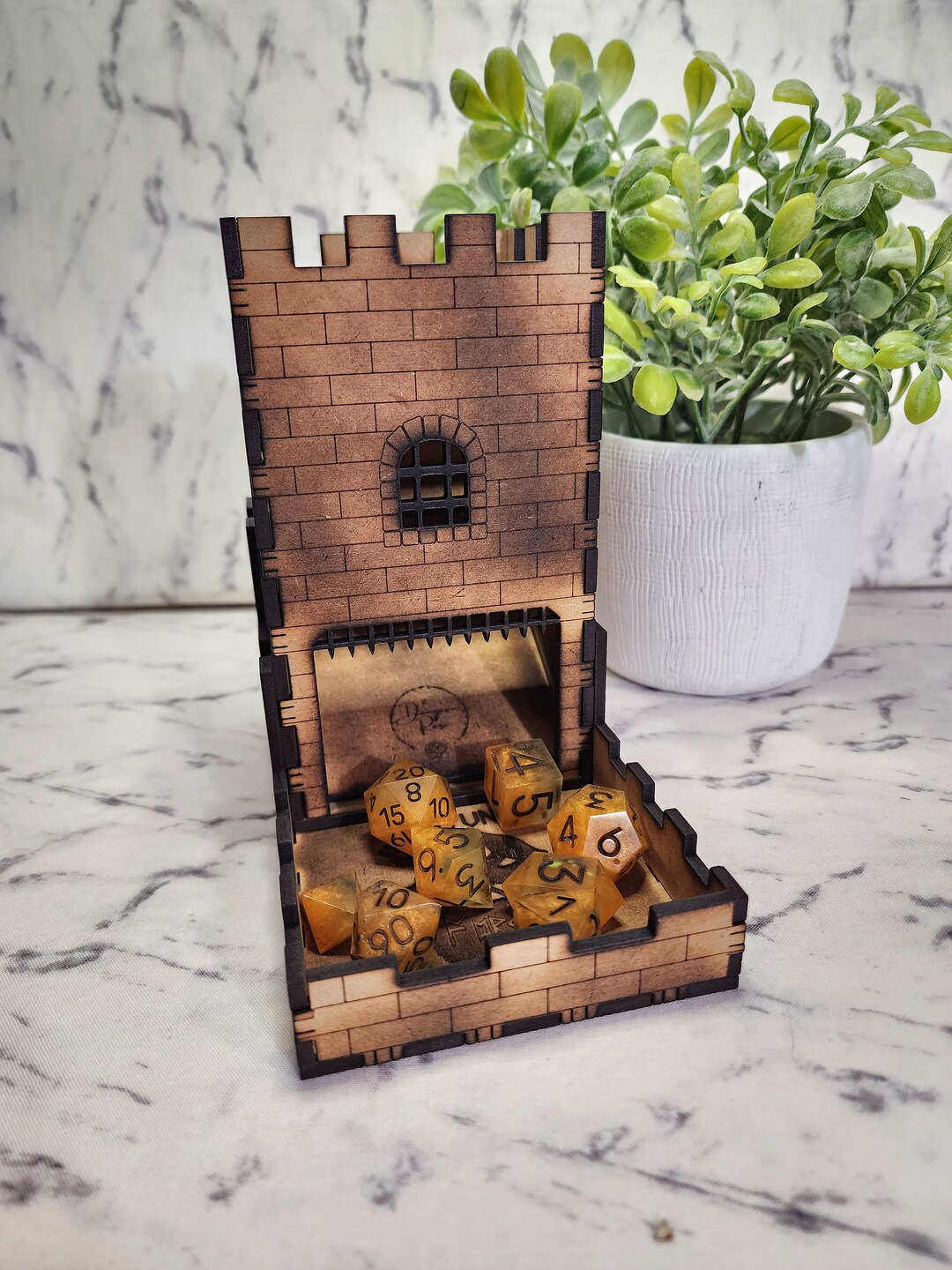 Collapsable Dice Tower Dice Tower Wood Dice Tower and Tray Etsy