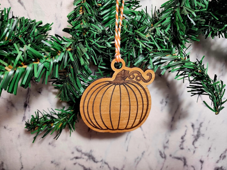 Pumpkin Ornament Halloween Ornaments Pumpkin Accessories Etsy