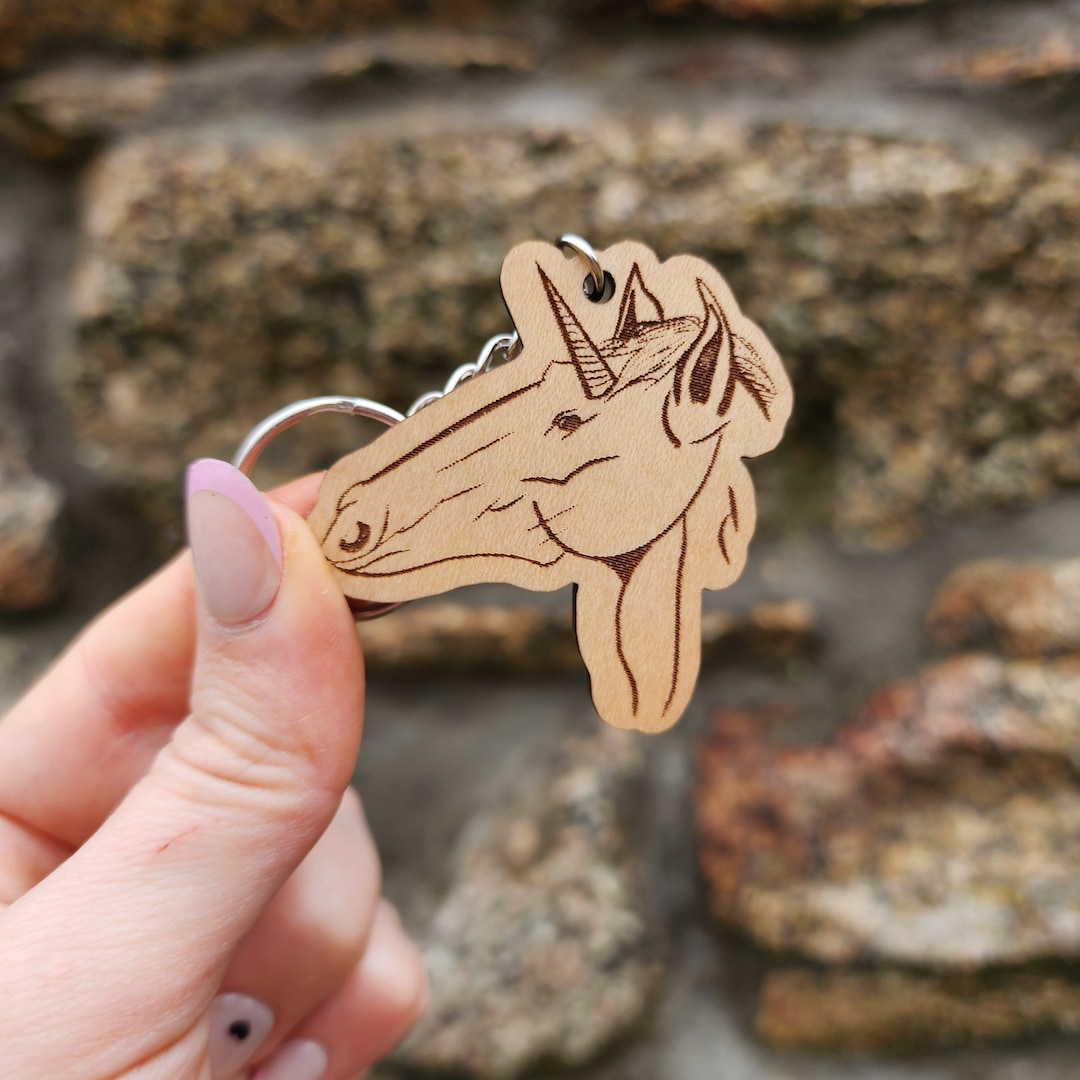 Unicorn Bust Keychain, Unicorn Keyring, Unicorn Gifts for Her, Unicorn ...