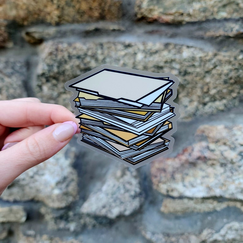 Paperwork Sticker Design Paperwork Folders Archive Sticker, Archival Storage, Archivist Sticker ...
