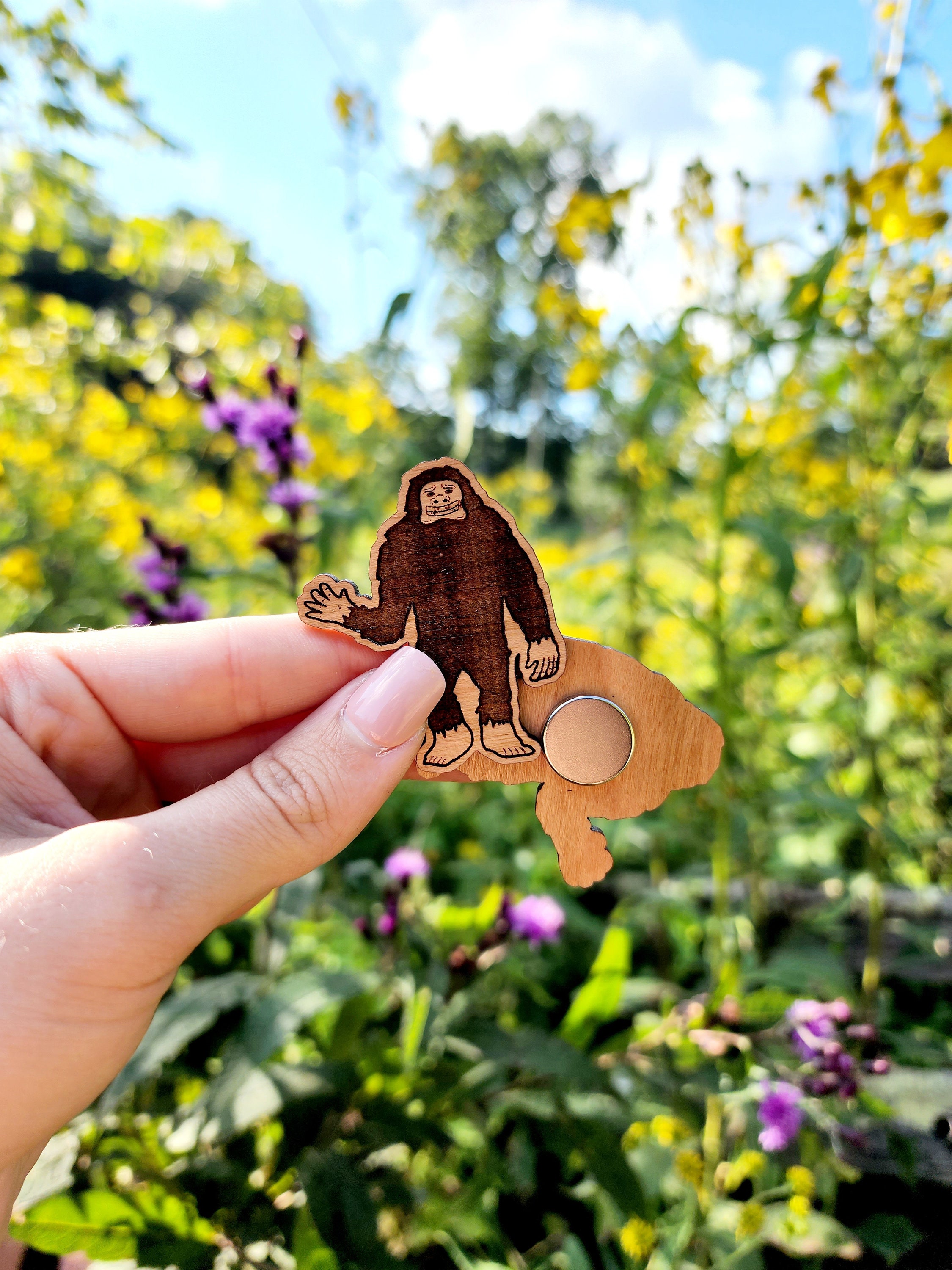 Bigfoot Magnet, Bigfoot Gift, Cryptid Gift, Cryptid Decor, Cryptid ...