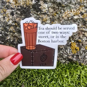 US History Sticker, Historian Gift, History Nerd Gifts, American History, Boston Tea Party, History Teacher Gift, Historian Gift image 2