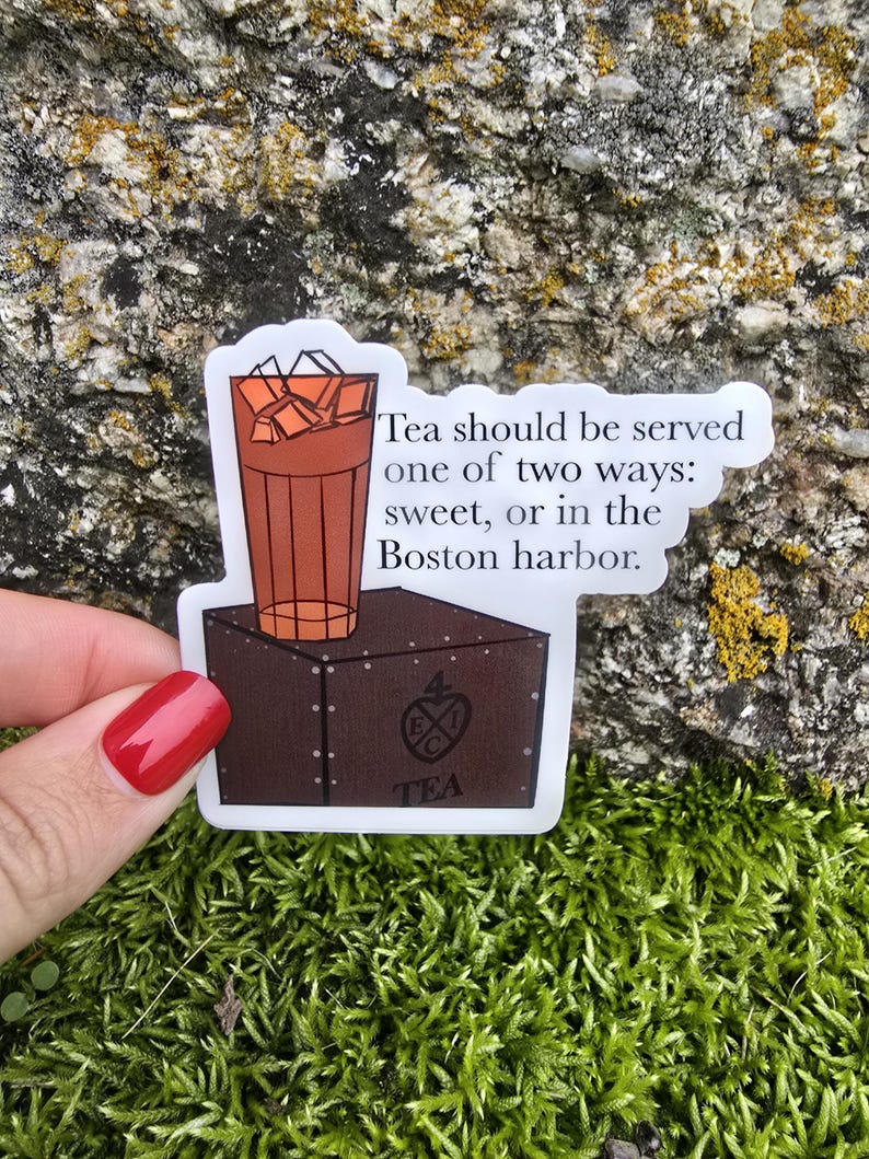 US History Sticker, Historian Gift, History Nerd Gifts, American History, Boston Tea Party, History Teacher Gift, Historian Gift image 2