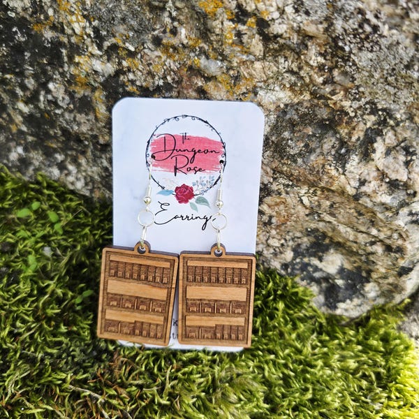 Archival Storage Dangle Earrings, Archival Boxes, Archivist Earrings, Archive Jewelry, Museum Earrings, Museum Artifacts