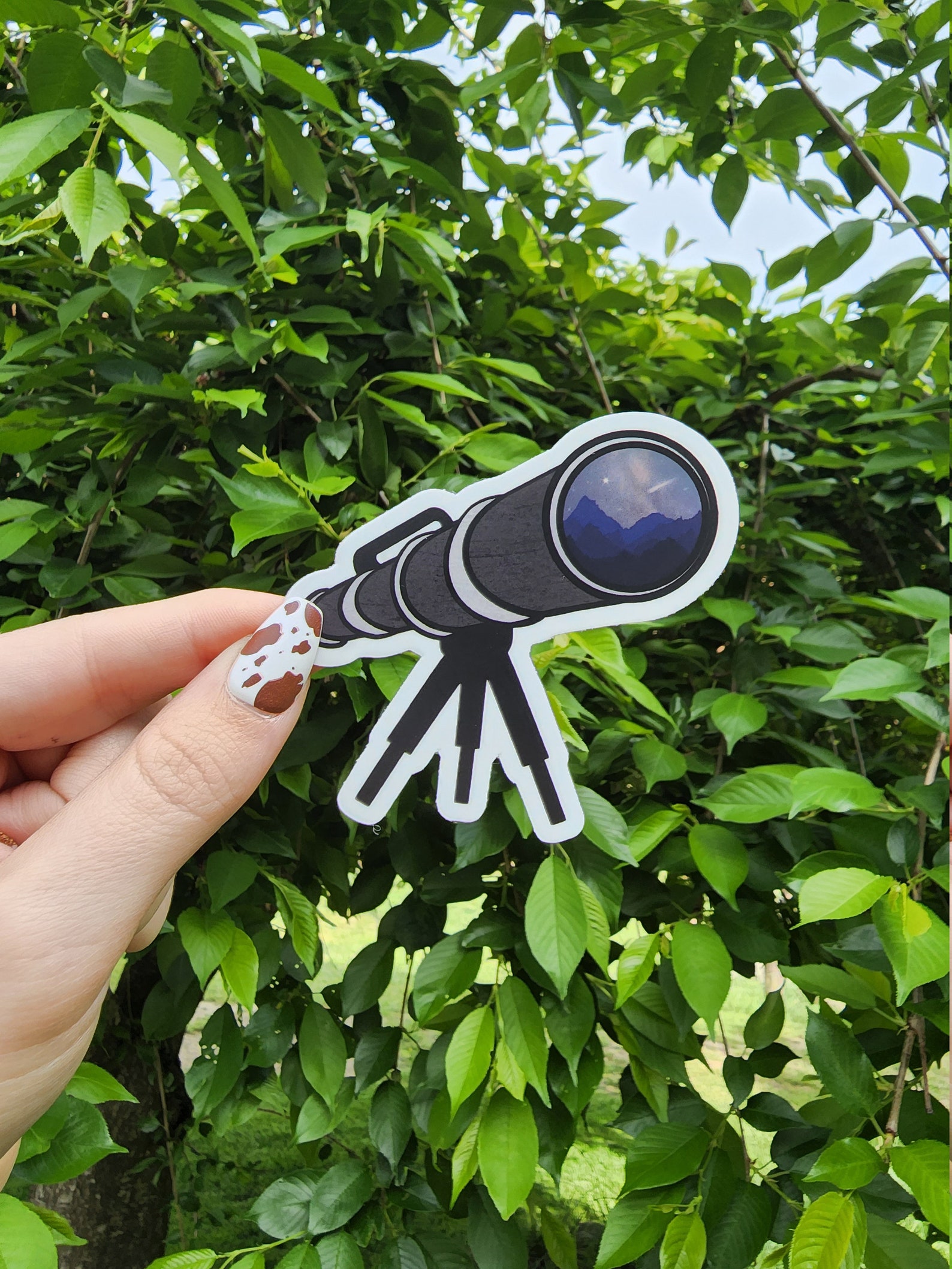 Telescope Sticker, Mountains Sticker, Appalachian Sticker, Nature ...